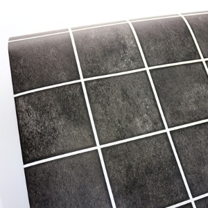 다이아 포인트 데코 타일무늬 시트지/주방시트지 - 블랙(DT410)
