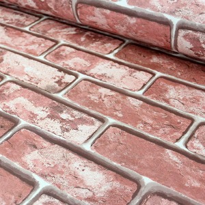 현대 포인트 벽돌 무늬 시트지 - 붉은벽돌 (HWP21457)